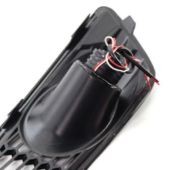 2Pcs LED Fog Light Long-lasting High Brightness White Lens Black Front Fog Lamp D2BZ15266CB for FORD FIESTA JA8 2013.01-2017.12