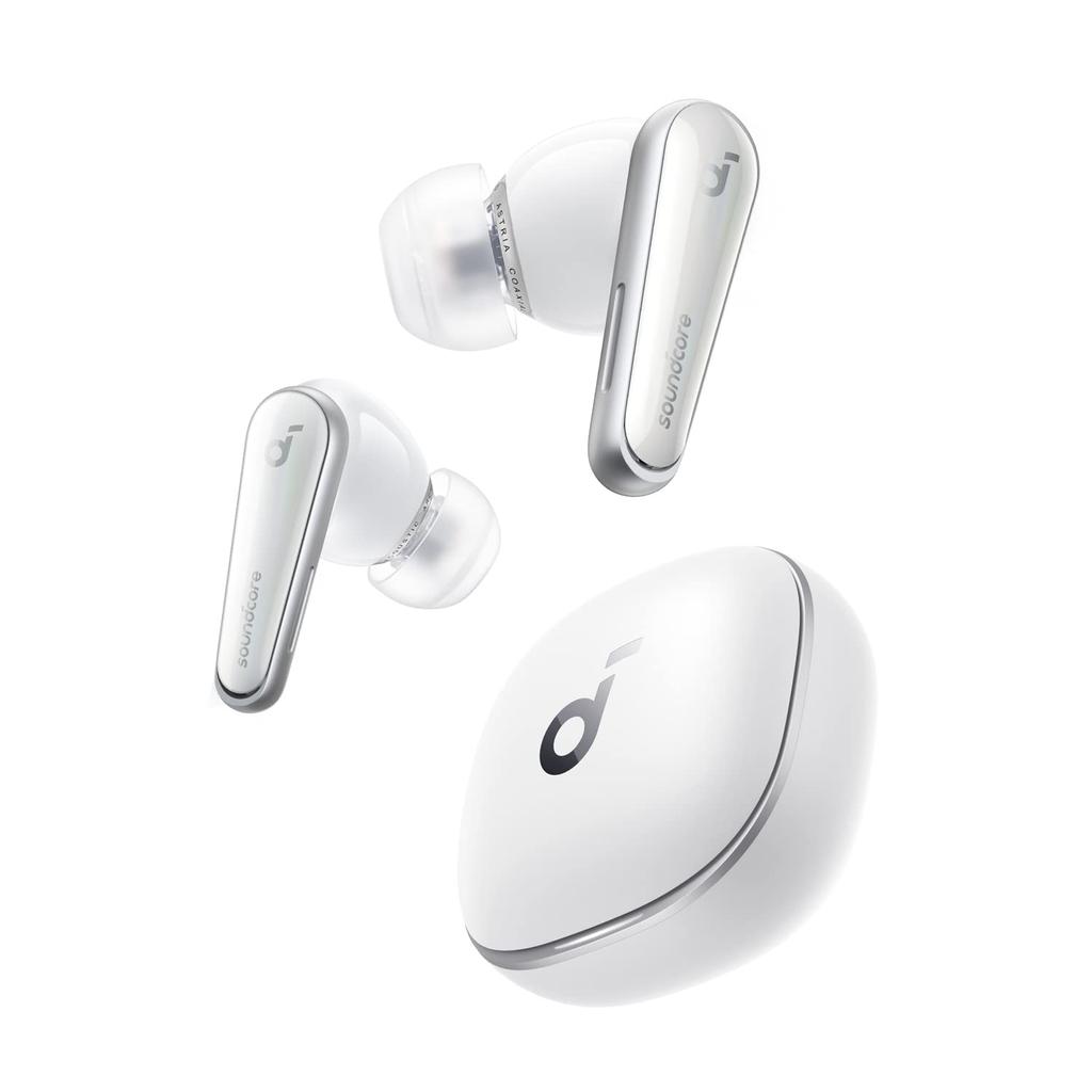Anker Soundcore Liberty 4 Wireless Noise Canceling Sound To 28 Hours of Waterproof Technical Standards Cloud White (Bluetooth 5.3) [Completely