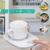 220V Cup Warmer USB Heating Mat USB Gadgets Anti Slip Cup Heater Mat for Hot Drinks with Timing function&Smart Touch Screen