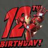 Iron Man Womens/Ladies 12th Birthday T-Shirt