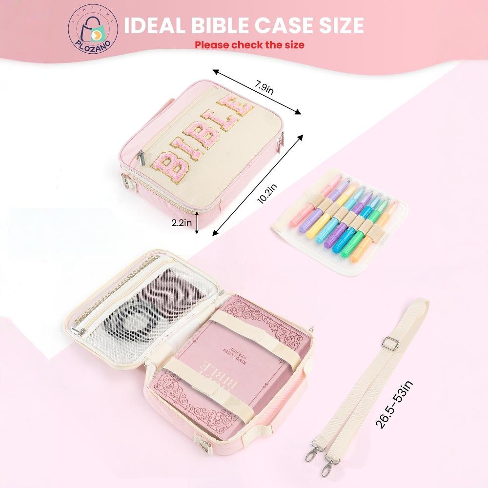 Portable book and manual protective cover storage bag, best-selling embroidered letter book storage bag