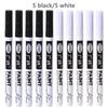 Xiaomi 1-20Pcs/set Oil Based White Black Permanent Paint Markers Pens 0.7mm Extra Fine Waterproof for Rock Painting, Wood, Metal Canvas