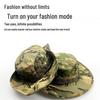 Camouflage Adjustable Outdoor Sun Hat with Chin Strap and Customizable Logo