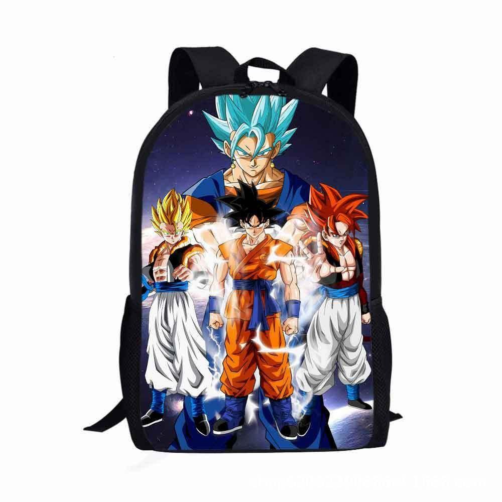 Dragon Ball Anime Kids Backpack With Durable Oxford Material And Air Cushion Straps For School