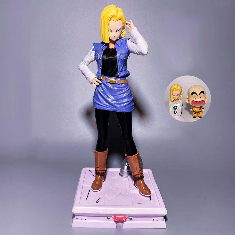 Аниме Gk Рисунок CPR Android 18 и Krillin Фигурки 2 Статуя в заголовке Коллекционная игрушка из ПВХ