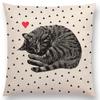New Love Heart Warm Words Powerful Letters Abstract Dots Colorful Spots Stripe Home Decor Cushion Cover Sofa Throw Pillow Case
