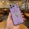 MGA M-Mrs GREEN APPLE Сиреневый Для iPhone 17,16,15,14,13,12,11,Pro,Max,Plus Черный Мягкий Чехол для Телефона