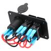 Digital Voltmeter Dual USB Port Outlet Combination 12~24V Circuit Control Blue LED Boat Car Switch Panel 2/3 Gang