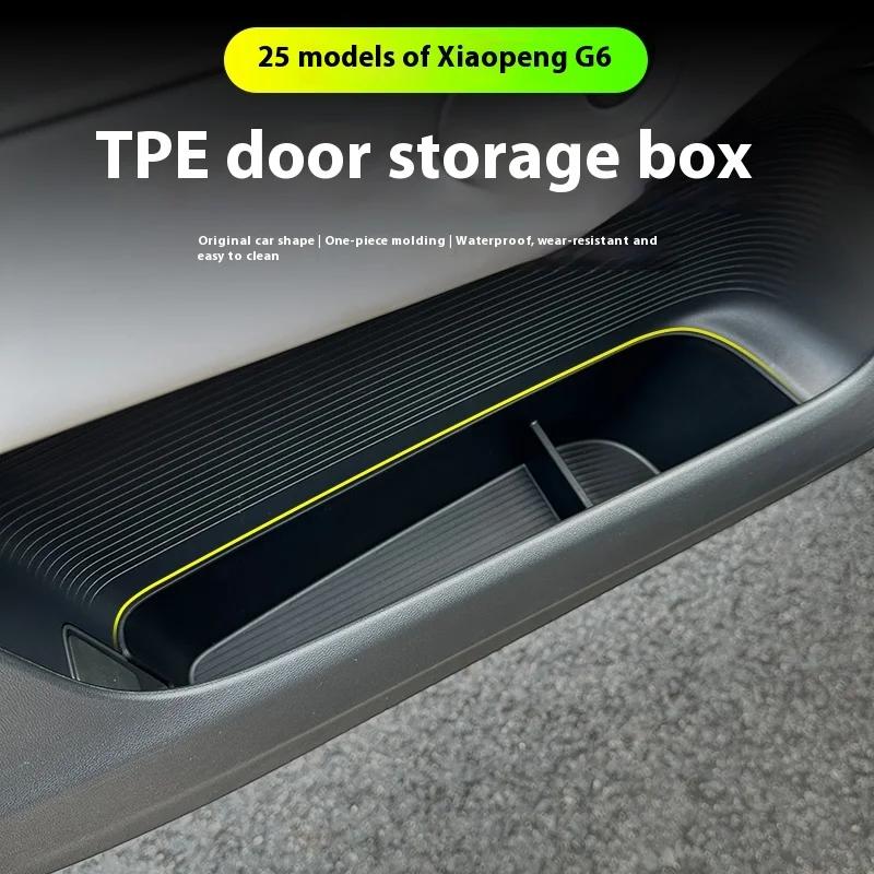 Car Storage Box Fit for Xpeng G6 2023 2024 2025 Xiaopeng G6 Door Storage Box Waterproof Special Automobile Supplies Accessories
