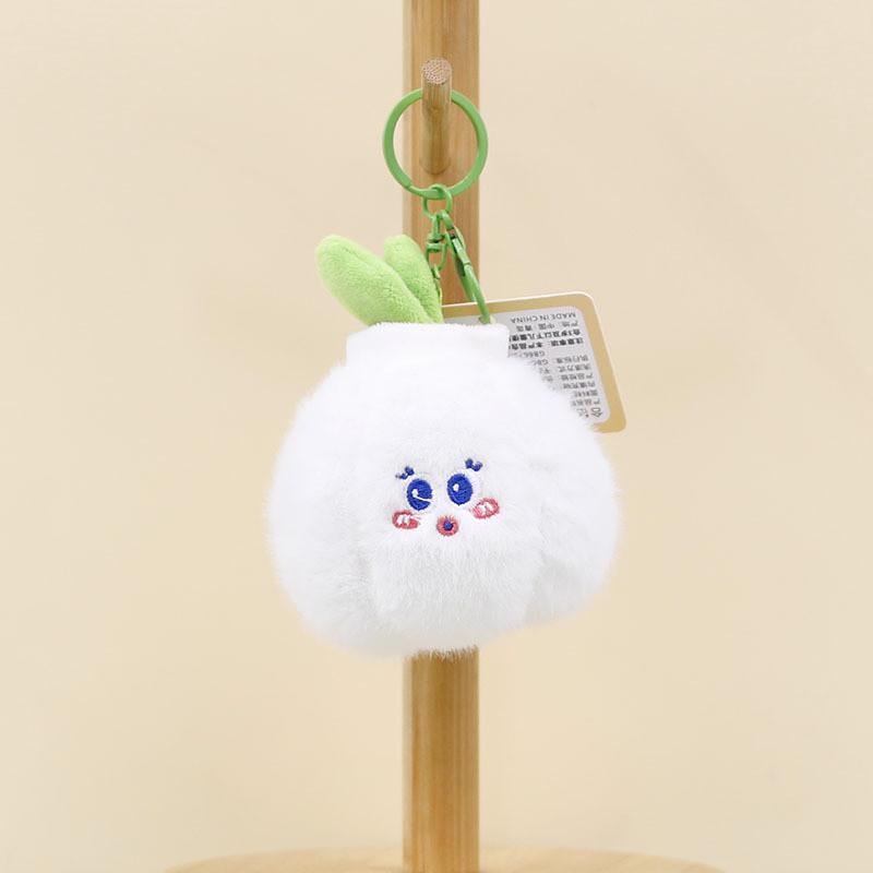 Adorable Cartoon Vegetable And Fruit Plush Keychain Cute Banana Durian Carrot Doll