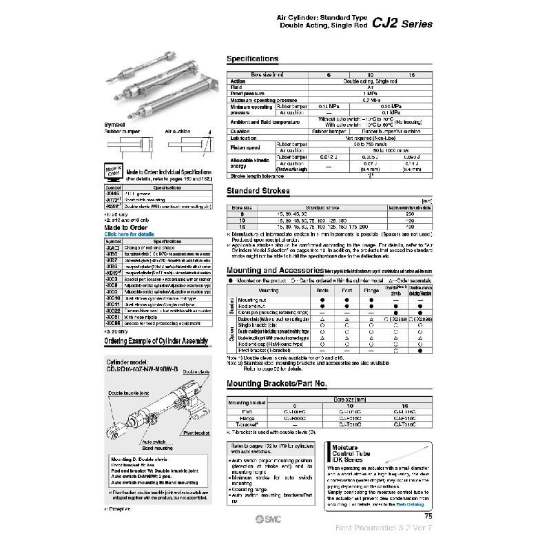 3Pcs CDJ2B Type Mini Pneumatic Air Cylinder Double Acting Single Rod 10mm 16mm Bore 10~200mm Stroke CDJ2B10 CDJ2B16