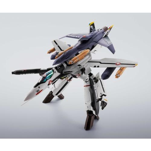 TAMASHII NATIONS HI-METAL R Macross Zero VF-OS Phoenix (Roy Focker's Custom) + QF-2200D-B Ghost, Approx. 140mm ABS & Diecast & PVC Painted Movable Fig