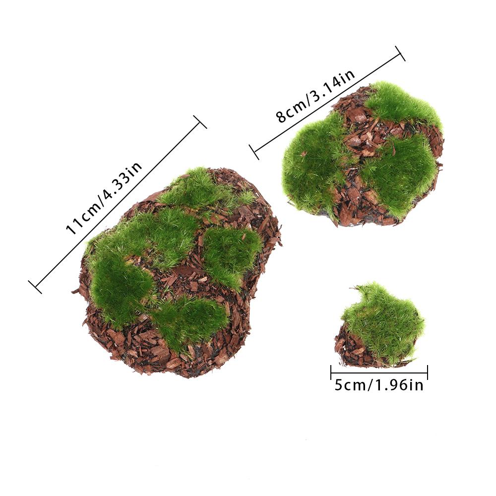 Сад фей Садовое украшение Имитация камней Зеленый мох Камень Микроландшафт Искусственные каменные блоки