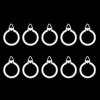 Curtain Hanging Ring Plastic Rod Rings Hooks for Drapes Holder Shower Curtains Drapes Plastic Holder