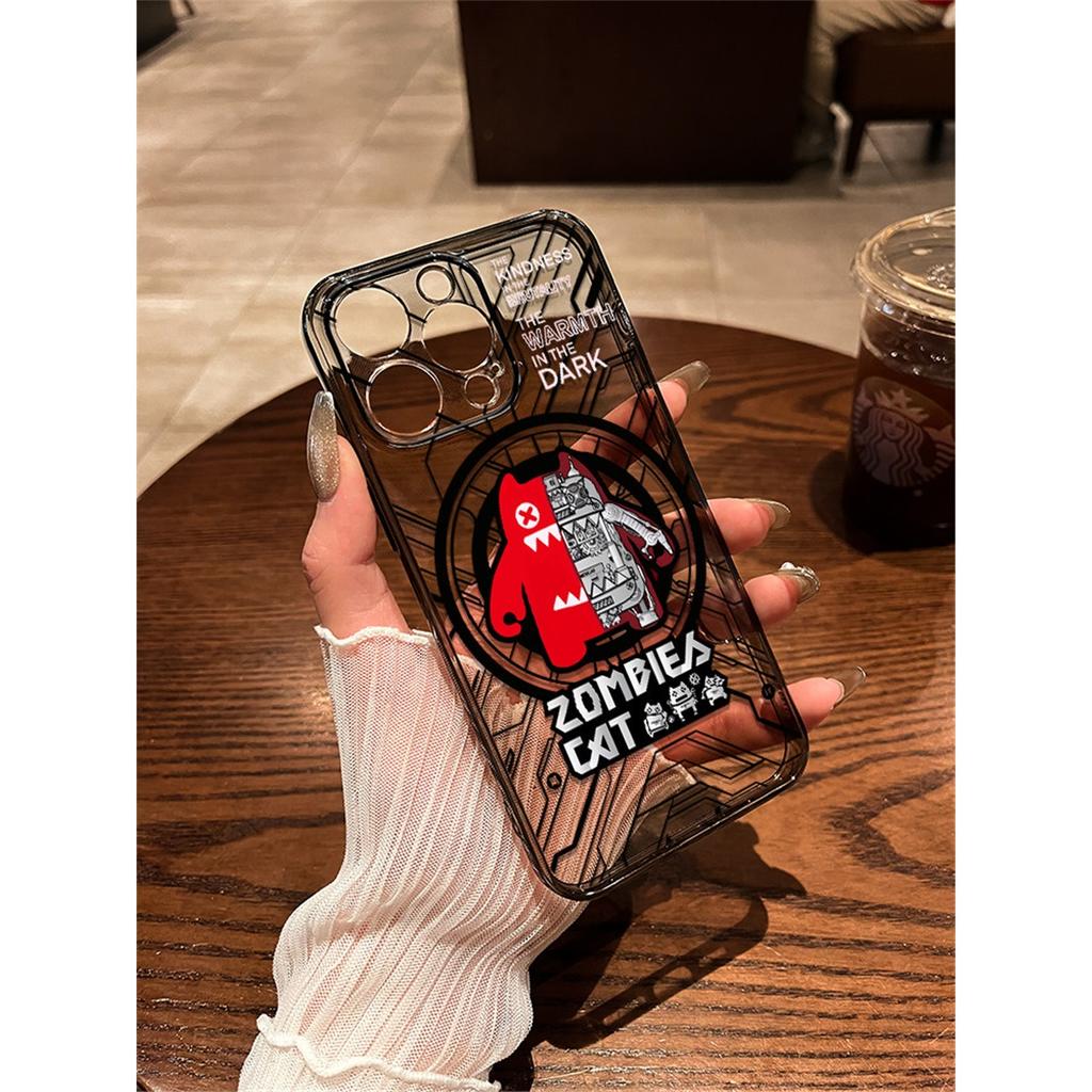 Mechanical Zombie Cat Anime TPU Phone Case For IPhone 15 14 13 12 11 Pro Max X XR XS 8 7 Plus, Clear Shockproof Protective Cover