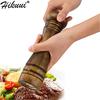 Classical Oak Wood Pepper Spice Mill Grinder Set Handheld Seasoning Ceramic Grinding Core BBQ Tools
