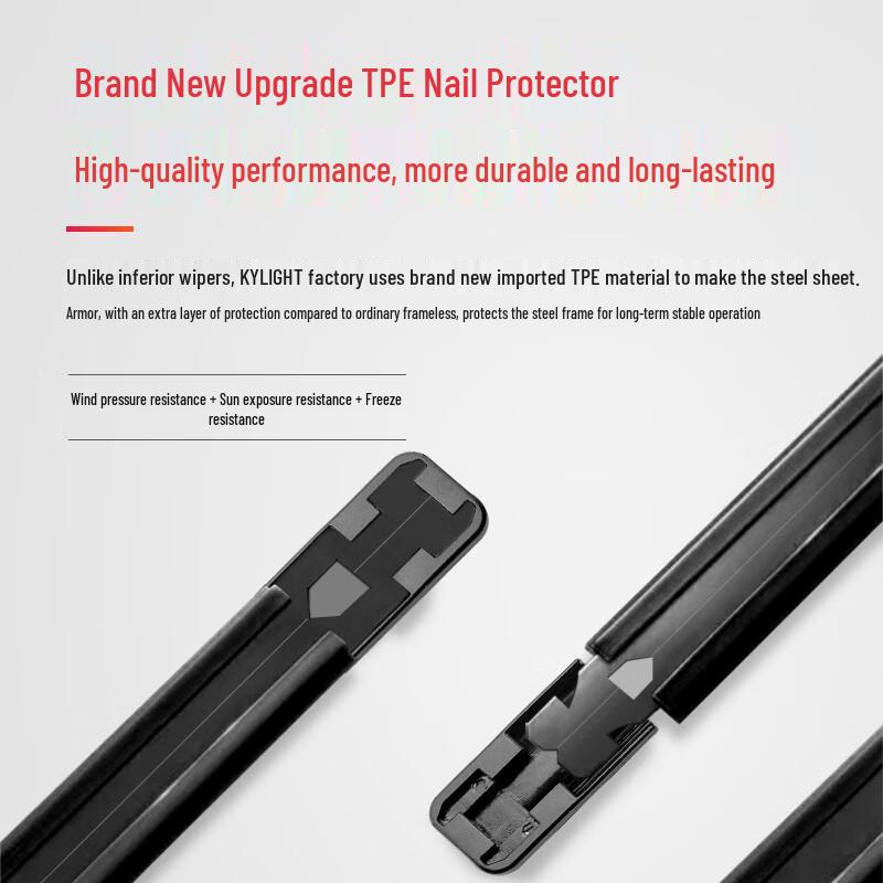KYLIGHT Frameless Wiper Blade Set