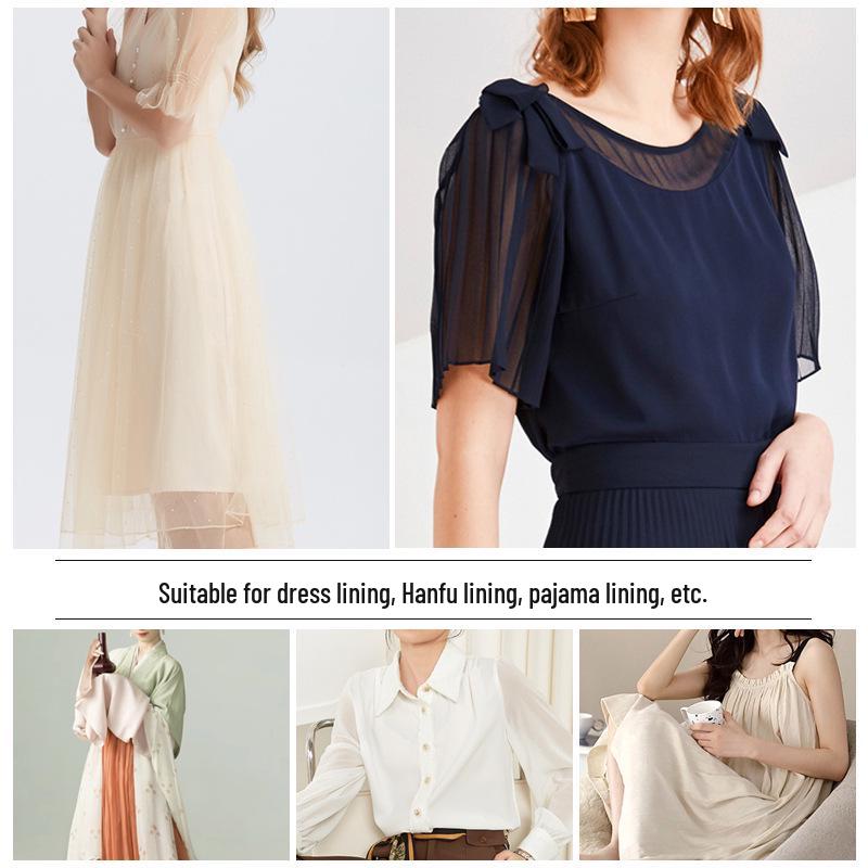 Высокоэластичная блестящая шифоновая трикотажная подкладочная ткань