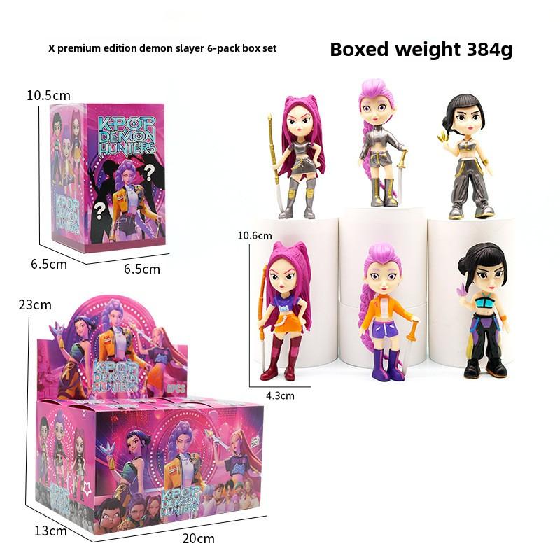 Охотники на ведьм K-Pop Большая голова Q издание Фигурка Румими Модель Слепая коробка Приливная игрушка Кукла Украшение