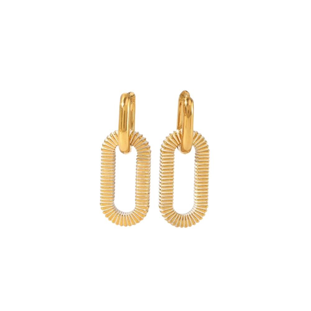 Twisted Spiral Stainless Steel Earrings Stainless Steel Drop Dangle Earrings For Women