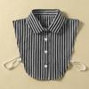 Fake Collar Women'S Versatile Striped Fake Collar Season Sweater Decorative Collar Fake Shirt Collar