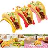 6/12Pcs Taco Holder Food Grade BPA-Free Oven Dishwasher Safe Stackable Colorful Individual Serving Chicken Roll Hard Taco Shell Stand Kit
