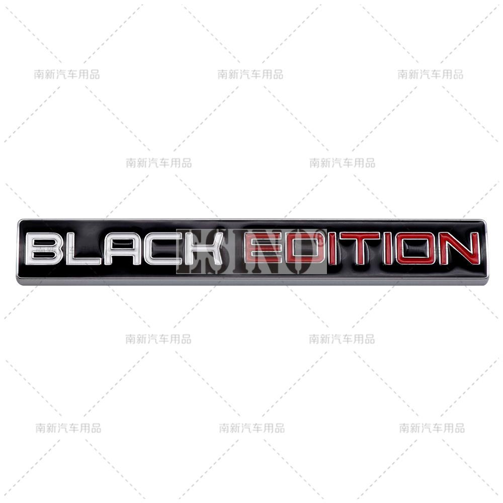 Стайлинг автомобиля 3D Black Edition декоративная металлическая клейкая эмблема задний значок багажника наклейка на крыло наклейка на тело автомобильные аксессуары