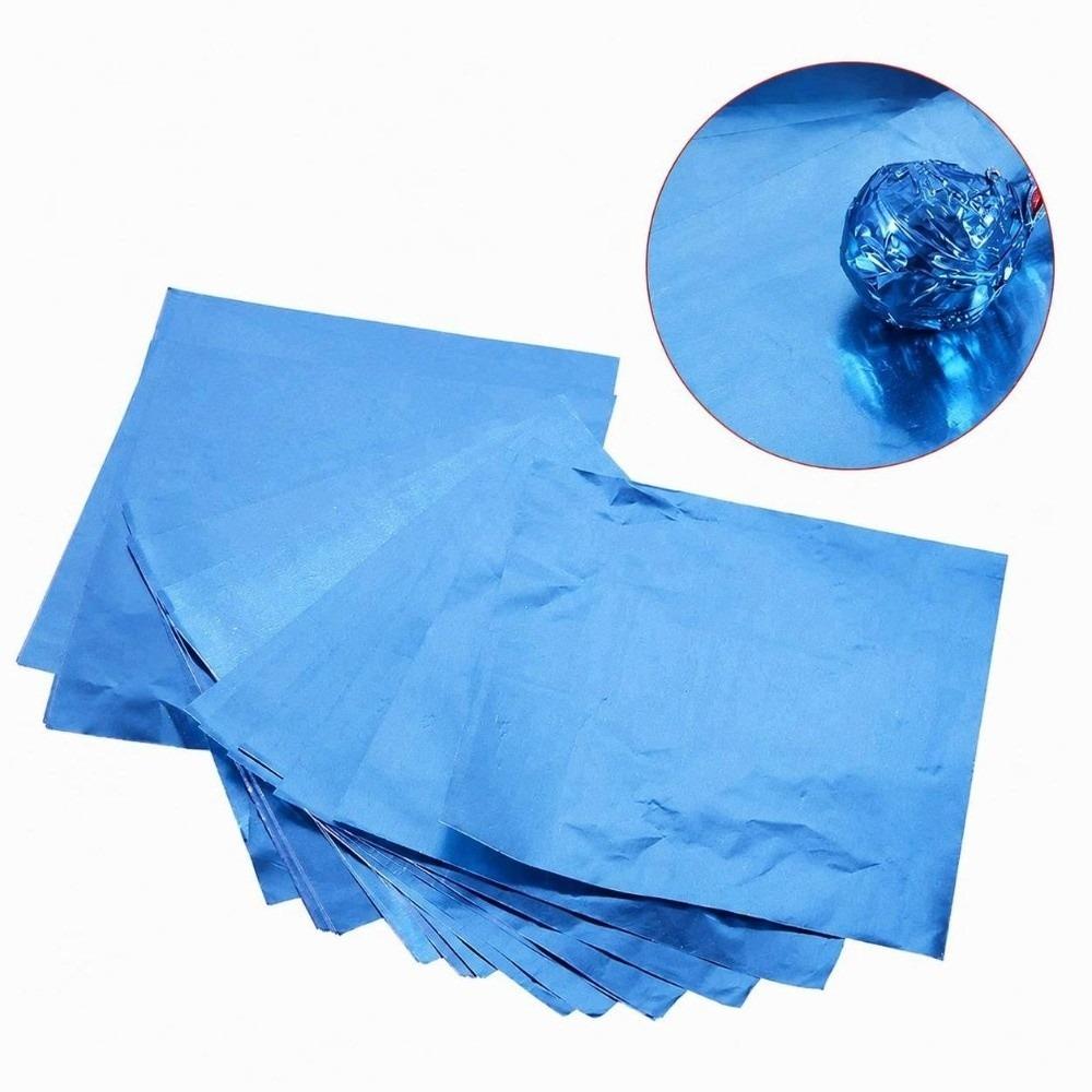 100pcs Glossy Surface Chocolate Wrappers Chocolate Wrapping Sheets Party Wedding Birthday
