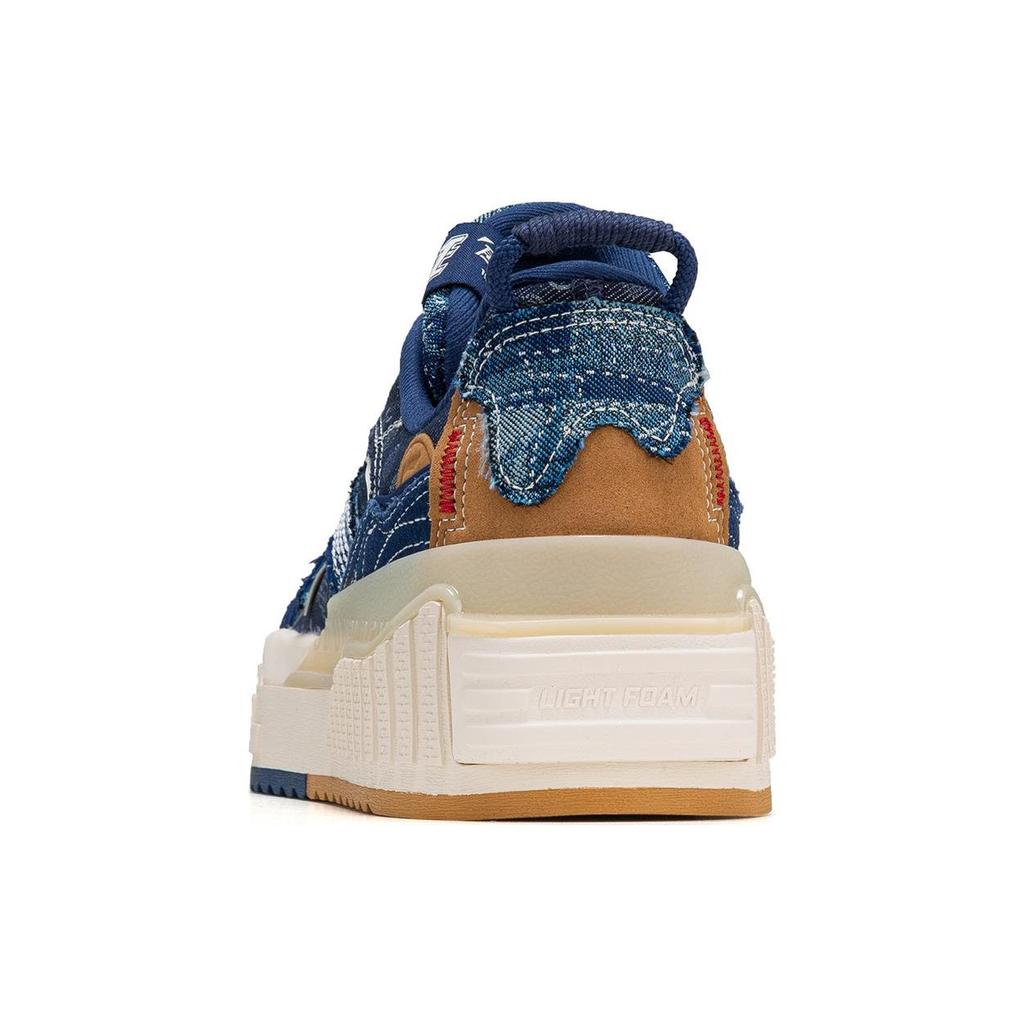 Li Ning 001 Unblock Durable Non-Slip Low-Top Skate Shoes Men Sneakers Blue White AGCT085-1