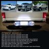 D-Lumina LED License Plate Lights Tag Lamp Assembly w/Red OLED Neon Tube Compatible with Chevy Silverado GMC Sierra 1500 2500 3500 Suburban Tahoe