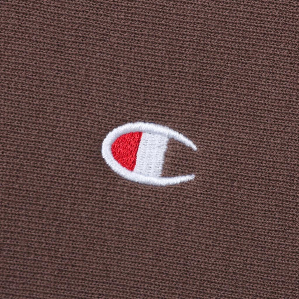 Парка с длинным рукавом и застежкой-молнией One Point Logo с капюшоном, толстовка среднего коричневого цвета [Champion], плотность 11,5 унций(р) ОБРАТНОЕ ПЛЕТЕНИЕ(р) C3-Z109 Мужской