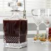 Verona Crystal Glass Whiskey Decanter, 750ml, Perfect for Bartenders, Home Use and Gifts