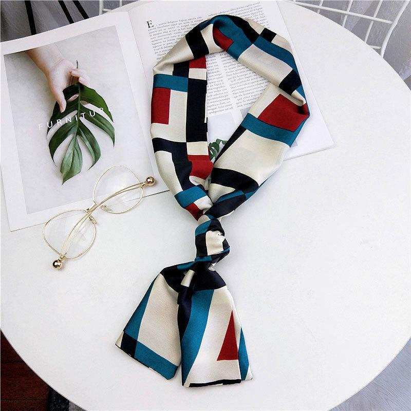 New Scarves Silk Scarves Women'S Spring And Autumn Season Long Decorative Professional Scarves Summer Thin Styles Paired With Shirts Stylish