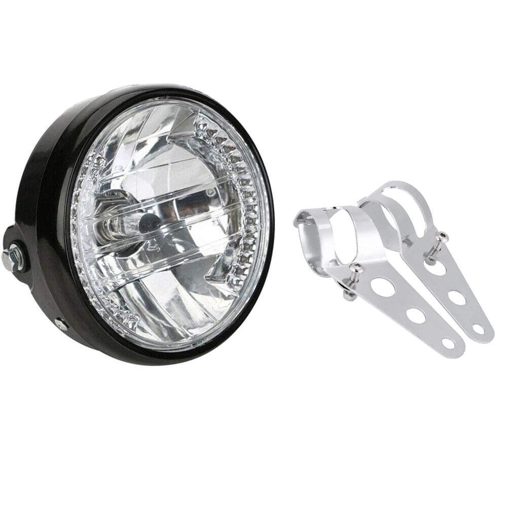 Универсальный 7-дюймовый светодиодный фонарь для мотоцикла, указатель поворота, 39-51 мм, держатель для крепления на мотоцикл Harley Honda