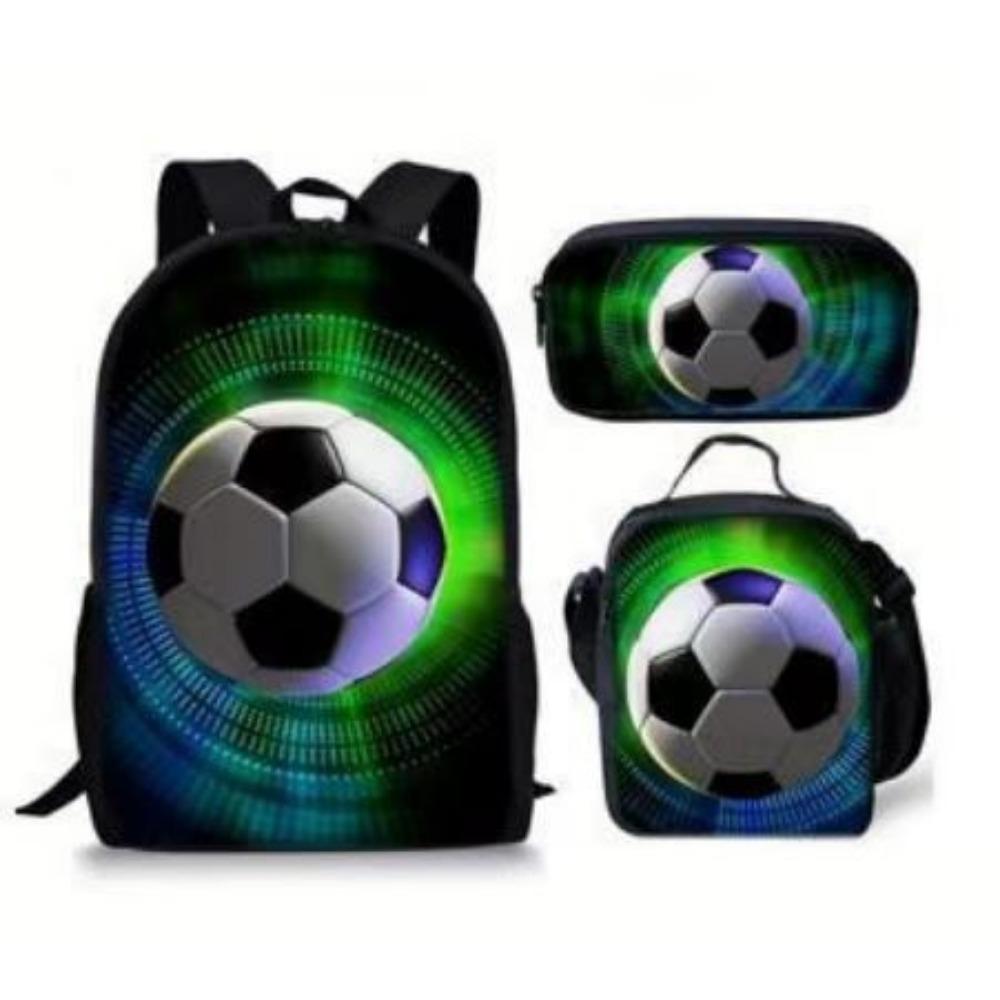 Футбольный рюкзак Студенческий школьный рюкзак Расписная печать Брызгозащитный