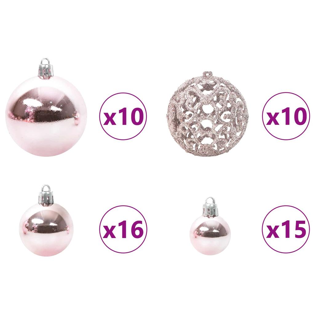 Artificial Christmas Tree White 180 cm PVC and Steel