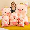 New Feeding Bottle Pig Rag Doll Plush Toy Creative Pig Doll Large Sleeping Pillow