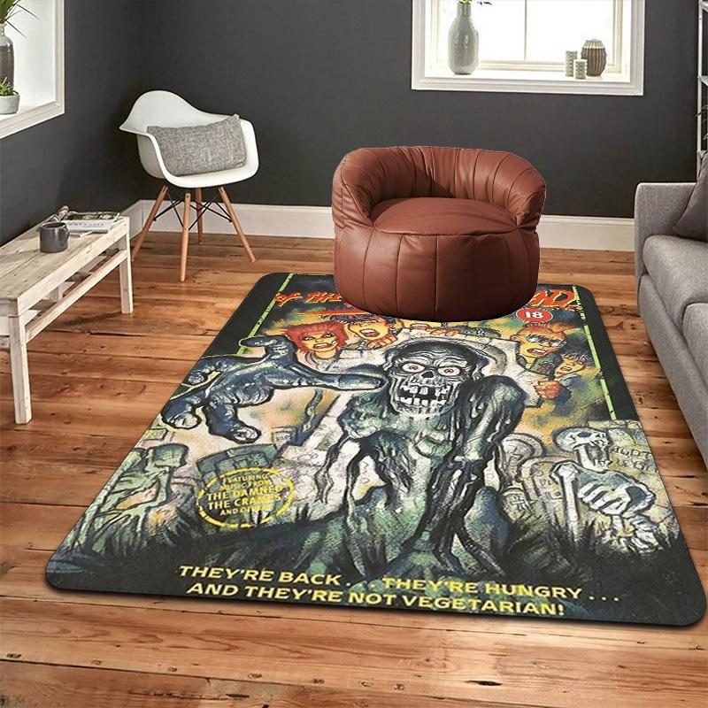 Return of the Living Dead Rug Floor Mat for Living Room or Bedroom Soft and Comfortable Carpet a Gift for Birthday and Holiday.SFF0917330