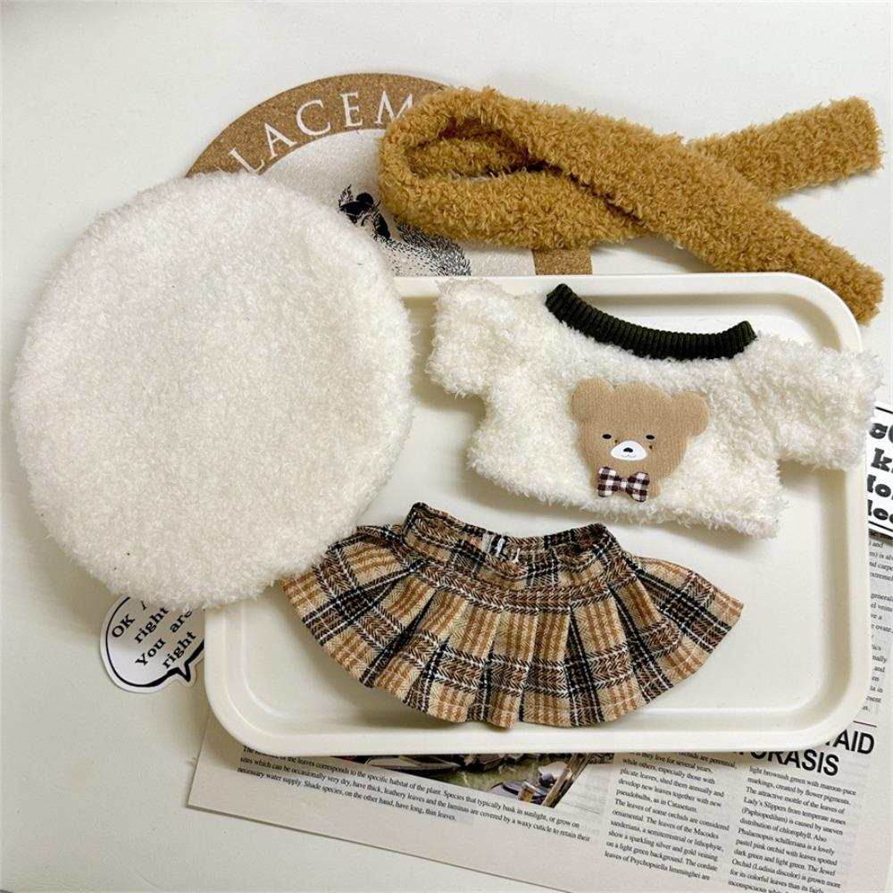 Coat Doll Clothes Dress Winter Set Cotton Doll Outfit Dress  Cotton Doll Accessories