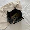 Womens Oversized Tote Bag Pu Material With Chain Detail For Casual Outings