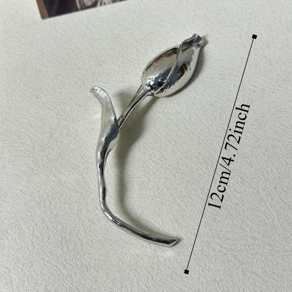 Гальванизированная брошь-тюльпан Изысканная булавка для одежды Аксессуары Индивидуальность Шарм для костюма Деко Вечеринка