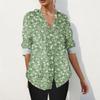 Женская рубашка на пуговицах Рубашки с длинным рукавом для женщин Принт Графический Блузка Топ