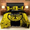 Beitar Jerusalem Fc Pattern Bedding Quilt Set Quilt Cover Pillowcase Home Birthday Gift(1 * duvet cover + 2 * pillowcase, without core)