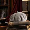 Soft Wool Blend Beret Women Hat, Elegant Classic Solid Color Winter Stylish Gift for Her Cap, Breathable Headwear Ladies Chic Vintage Style Cap