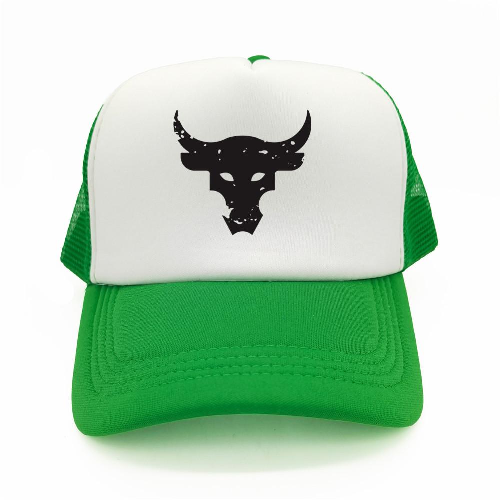 Dwayne Johnson Brahma Bull Tattoo Trucker Cap Unisex Baseball Caps Cool Summer Mesh Net Dwayne Johnson Hat Snapback Hats MZ