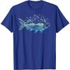 Cool Fish Shaped from Mountains Nature Scene Fishing TShirt