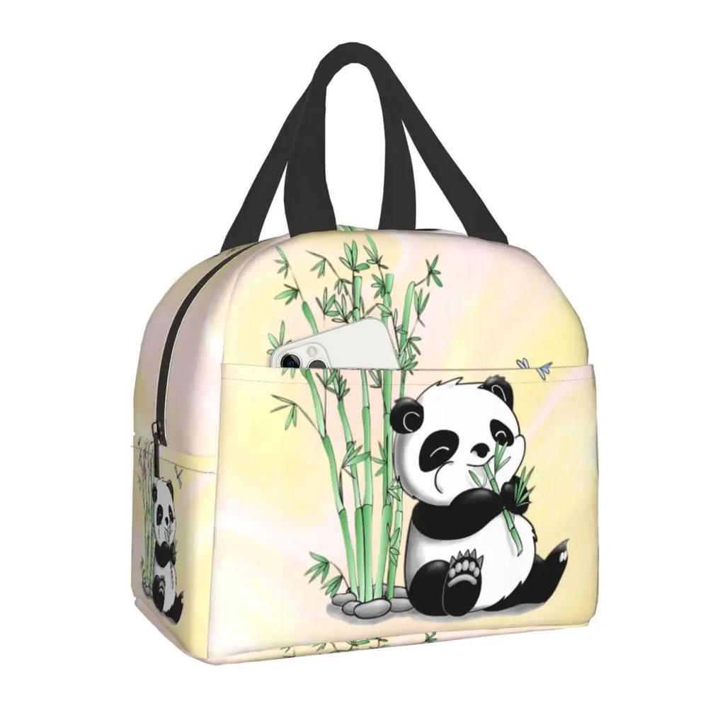 Сумка для обеда Panda Bear, переносная термосумка для кемпинга, путешествий, ланч-бокс для женщин и детей, для работы, пикника, хранения продуктов