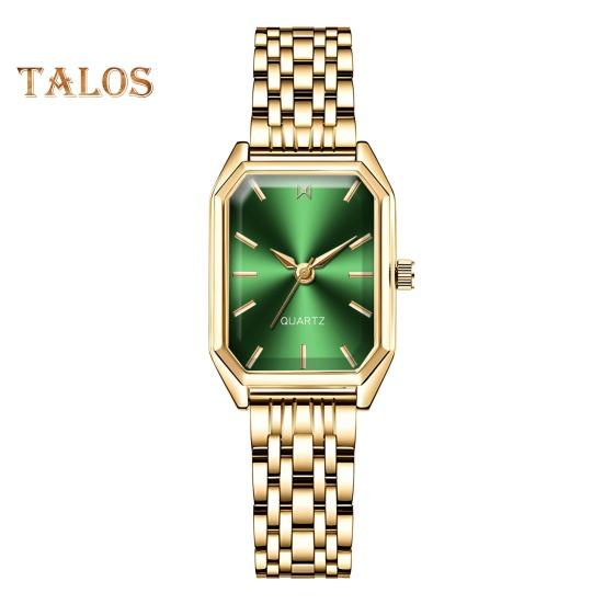 Женские наручные часы с прямоугольным циферблатом и ремешком из нержавеющей стали, деловые, формальные, кварцевые, ювелирные изделия, подарок на день рождения