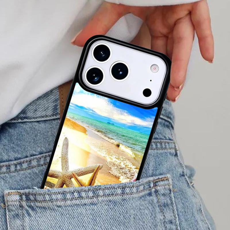 Чехол для телефона 'Пляж Море Небо' для iPhone 16e 15 14 13 12 17 Pro Max Plus Air 17pro Чехол