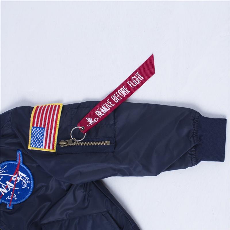 Высококачественная детская куртка-бомбер NASA с классическим дизайном пилота Ma1.